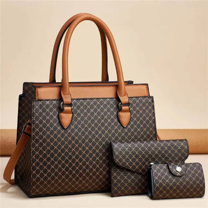 Large Tote Bag Hot Selling Women's Bag New 2024 Casual Large Capacity Printing 3piece Set Women's Composite Bag Handbags