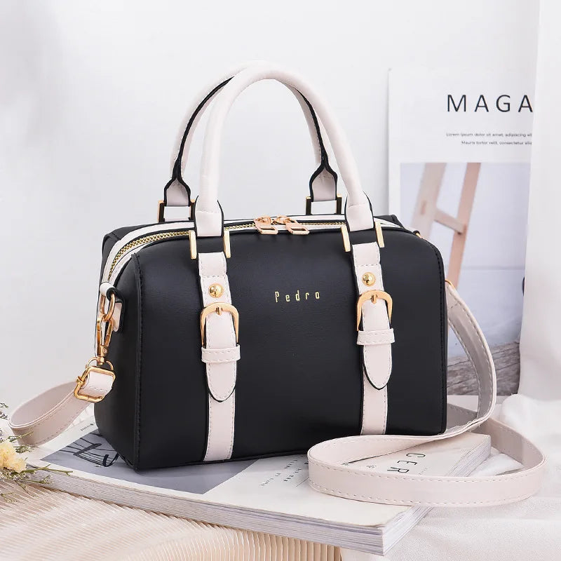Designer Female Boston Pillow Bag Large Capacity Female Handbag Women's Casual Shoulder Bag Versatile Female Crossbody Bags
