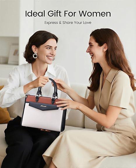 Purses and Handbags for Women, Trendy Satchel Tote Purse, PU Leather Crossbody Shoulder Bag Top Handle for Ladies