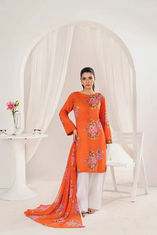 Unstitched Breeze Lawn Suit, All Over Stylish Printed Summer Wear Collection – Random Article VG- 45