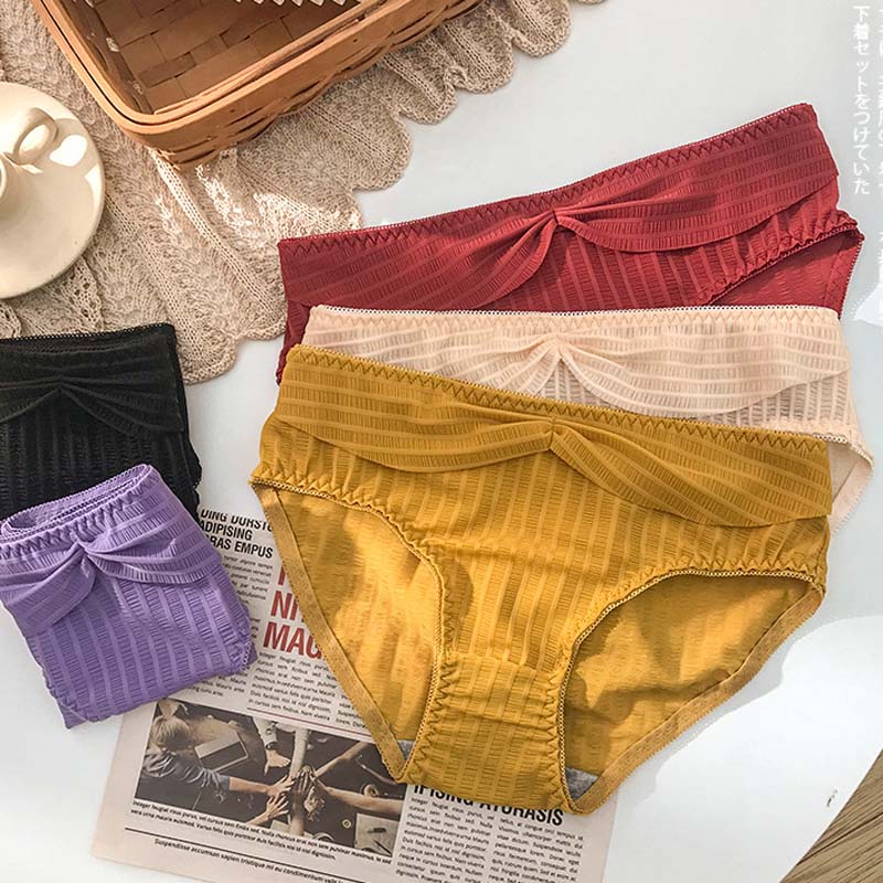 Women Red Yellow Lace Trim Half Cup Padded Bras Bralette Panties Push Up Sexy Lingerie Sets Underwear A B