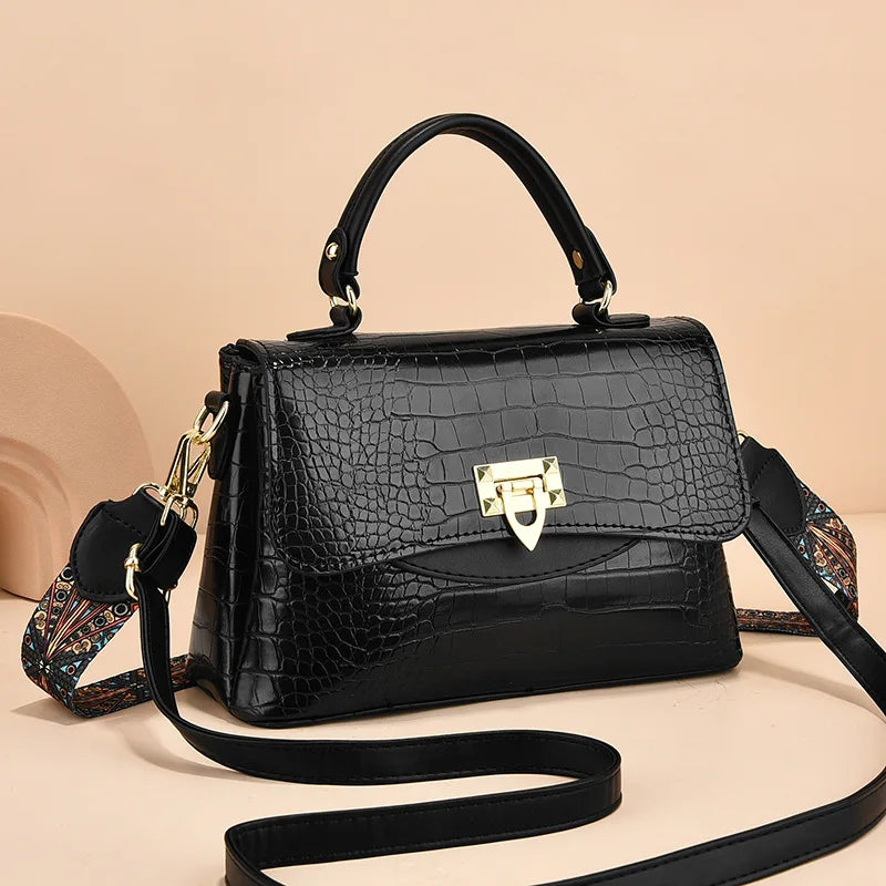 2024 New Female Luxury Shoulder Bag Portable Crossbody Bags Female Elegant Handbag Classic Ladies Shopping Small Square Bag