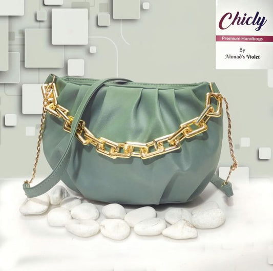 Elevate Your Style With Stylish Golden Chain and Long Strap Shoulder Bag Hand Bag For Girls and Women