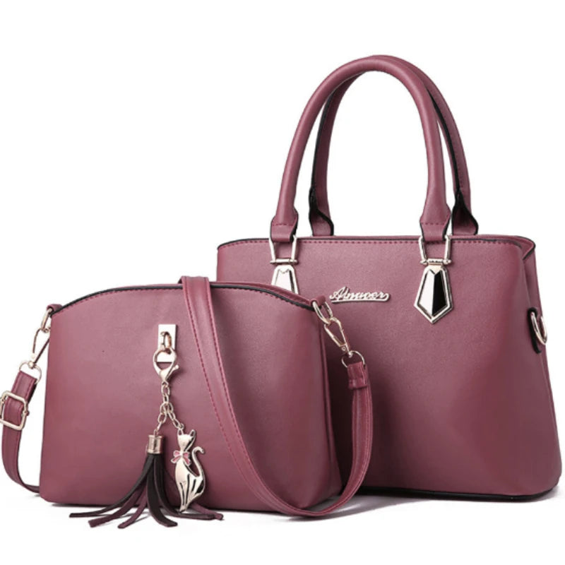 2024 New Fashion Women's Handbag with Wallet Leather Women's Shoulder Bag Women's Composite Bag Quality Ladies Crossbody Bags