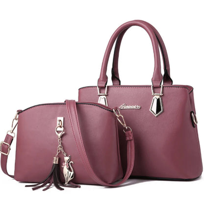 2024 New Fashion Women's Handbag with Wallet Leather Women's Shoulder Bag Women's Composite Bag Quality Ladies Crossbody Bags