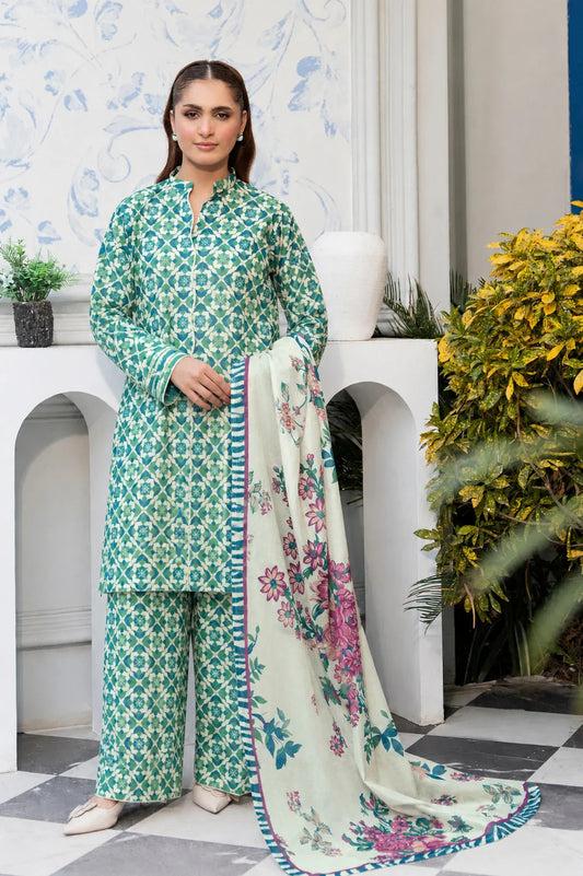Unstitched Breeze Lawn Suit, All Over Stylish Printed Summer Wear Collection – Random Article VG- 5
