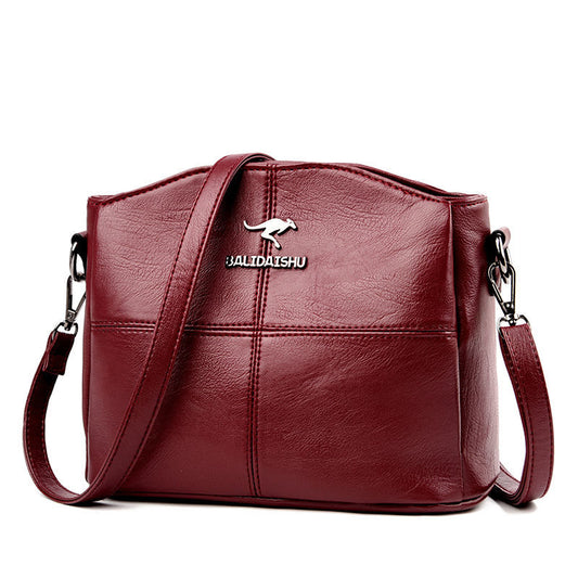 Authentic Leather Tactile Feel Women's Shoulder Messenger Bag Mummy BagPUSoft Leather