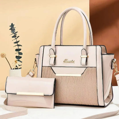 Leisure Shoulder Women's Bag 2024 New Large Capacity Bright Leather Fashion Women's Handbag Quality Ladies Boston Crossbody Bags
