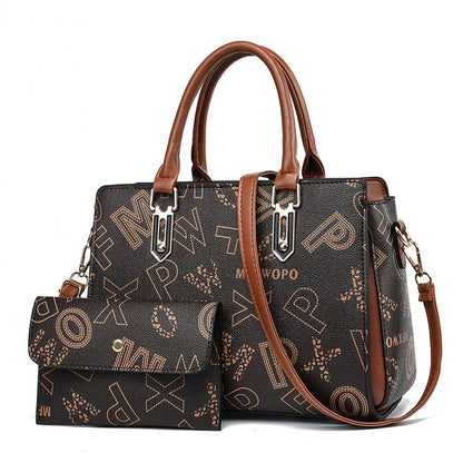 2024 New Fashion 2 Piece Set Handbag Women Bags Large Capacity Women Single Shoulder Crossbody Bag Luxury Designer Shopping Bag