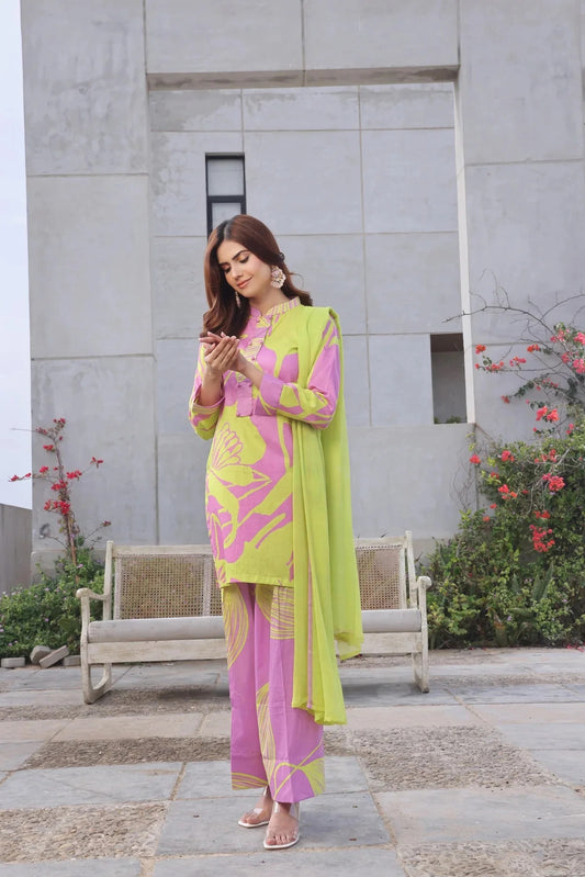 Unstitched Breeze Lawn Suit, All Over Stylish Printed Summer Wear Collection – Random Article VG- 36