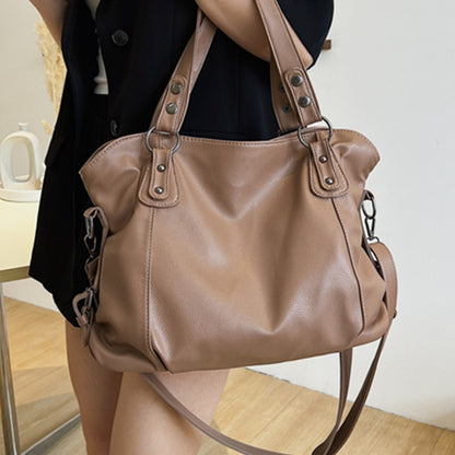 Authentic Leather Tactile Feel Women's Shoulder Messenger Bag Mummy BagPUSoft Leather