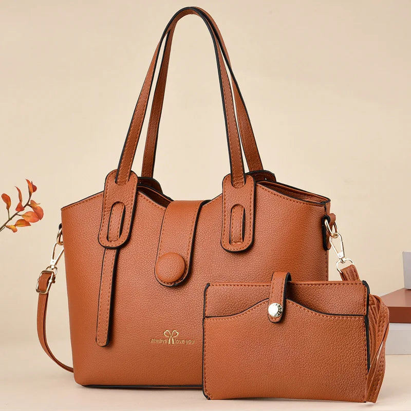 Women's Leisure Tote Bag 2024 New Retro Fashion Women's Shoulder Bag Versatile Shopping Handbag Single Shoulder Crossbody Bags