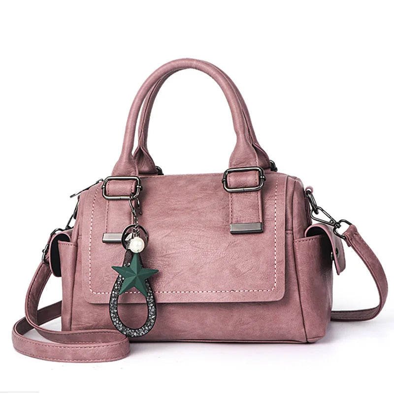 2024 New Summer Female Tote Bag Fashion Boston Crossbody Bag Daily Cross Body Shoulder Bag Versatile Female Designer Handbag