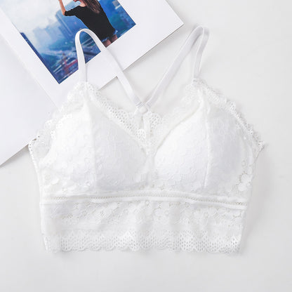 Sporty Push up Bra for Women Sexy Solid Seamless Bralette Chest Tube Tops Wire Free Brassiere Gathered Lingerie