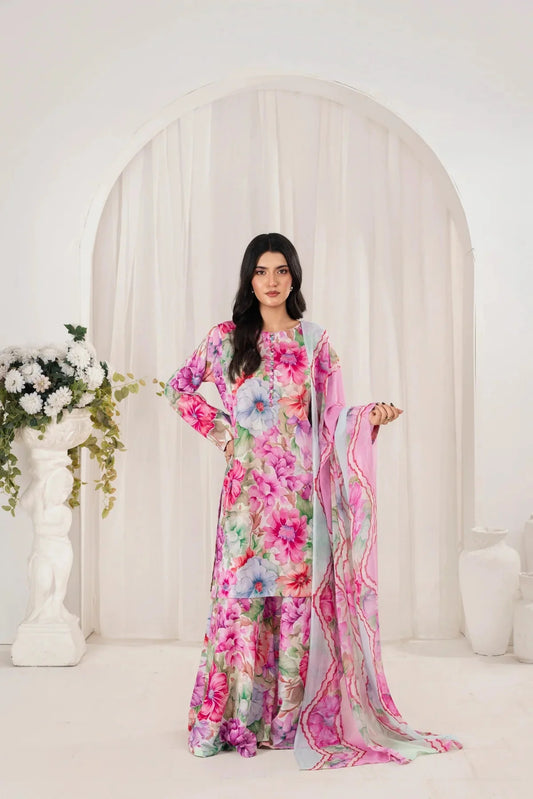Unstitched Breeze Lawn Suit, All Over Stylish Printed Summer Wear Collection – Random Article VG- 44