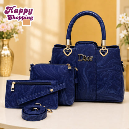 DiorMarbal Texture High Quality 3Pcs Shoulder Bag