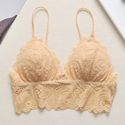 Female Deep V Bralette Women Push up Bra Seamless Sexy Lace Padded Underwear Brassiere Lingerie Girls Crop Top