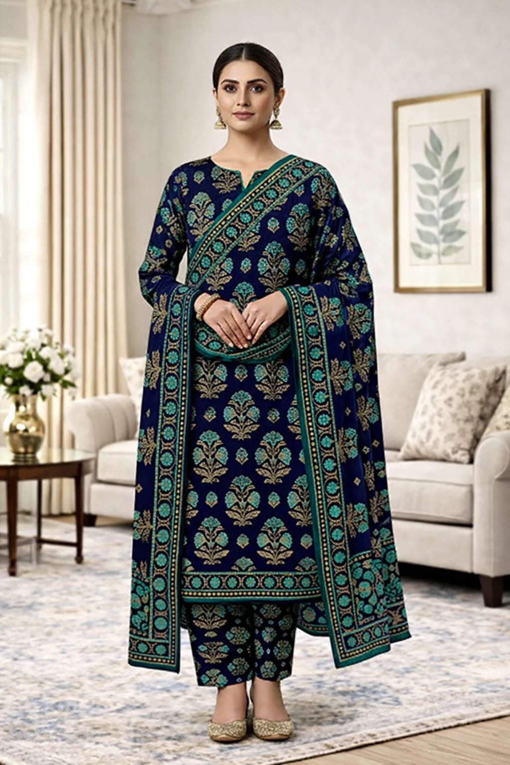 Unstitched Breeze Lawn Suit, All Over Stylish Printed Summer Wear Collection – Random Article VG- 22