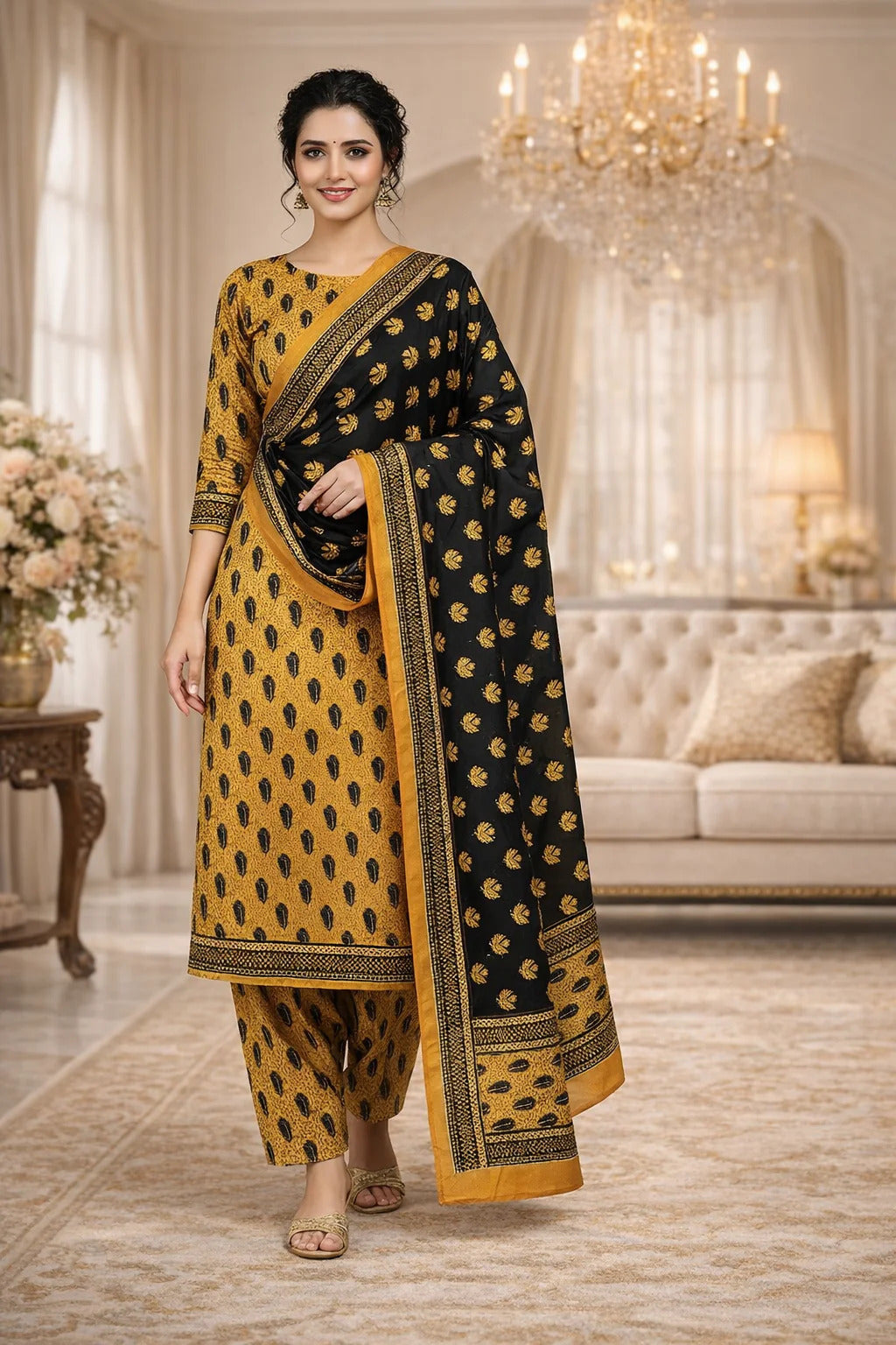 Swiss Lawn Unstitched 3 Piece Suit - A1705