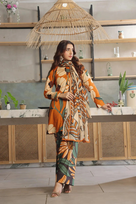 Unstitched Breeze Lawn Suit, All Over Stylish Printed Summer Wear Collection – Random Article VG- 42