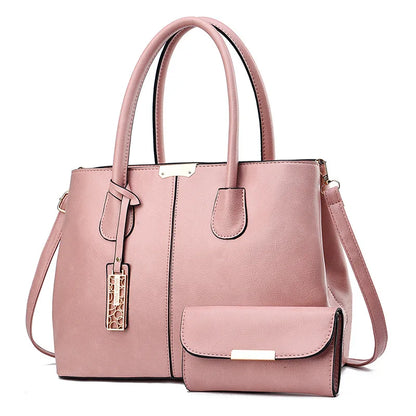 Two Piece Set Women Handbags Ladies Large Tote Bag Female Square Shoulder Bags Bolsas Femininas New Fashion Crossbody Bags women