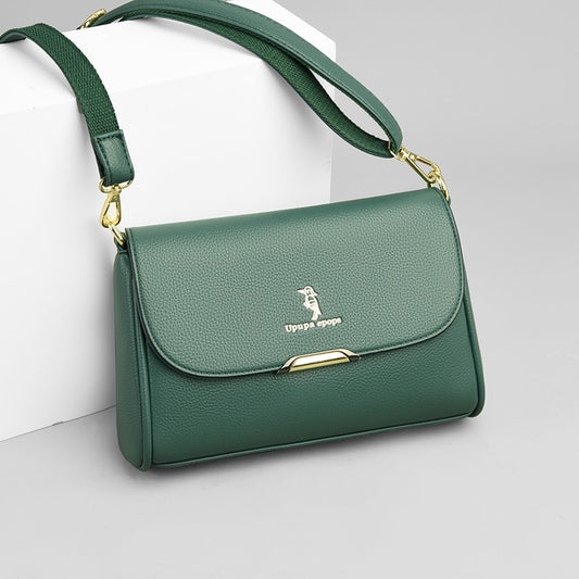 Luxury Pu Leather Shoulder Bags for Women 2024 New Designer Ladies Handbag Solid Color Messenger Bag Small Female Crossbody Bags