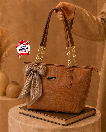 Big Size Tote Bag with Imported Scarf for Girls