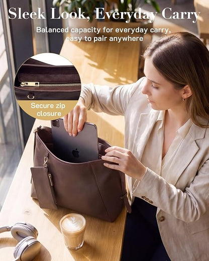 Bag for Women PU Leather Purses, Multi-pocket Crossbody Handbags with Zipper,Shoulder Bags Tote Purse