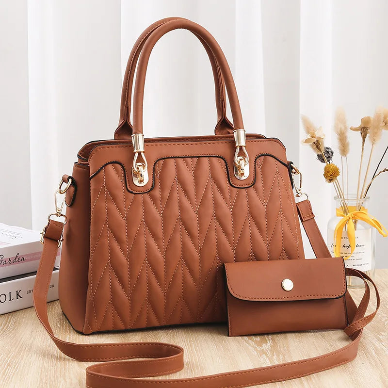 2024 Summer New Fashion Women's Handbag with Purses Large Capacity Women's One Shoulder Crossbody Bag Design Shopping Tote Bag