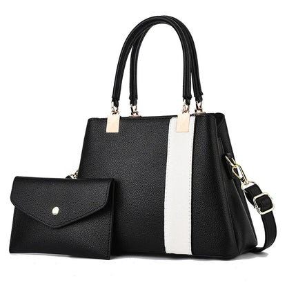 Luxury Handbags Messenger Bags Women Leather Tote Bags Quality Leather Ladies Luxury Designer 2 Piece Set Ladies Bags Handbag