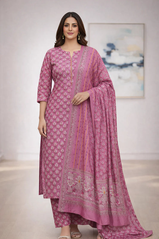 Swiss Lawn Unstitched 3 Piece Suit - A1748