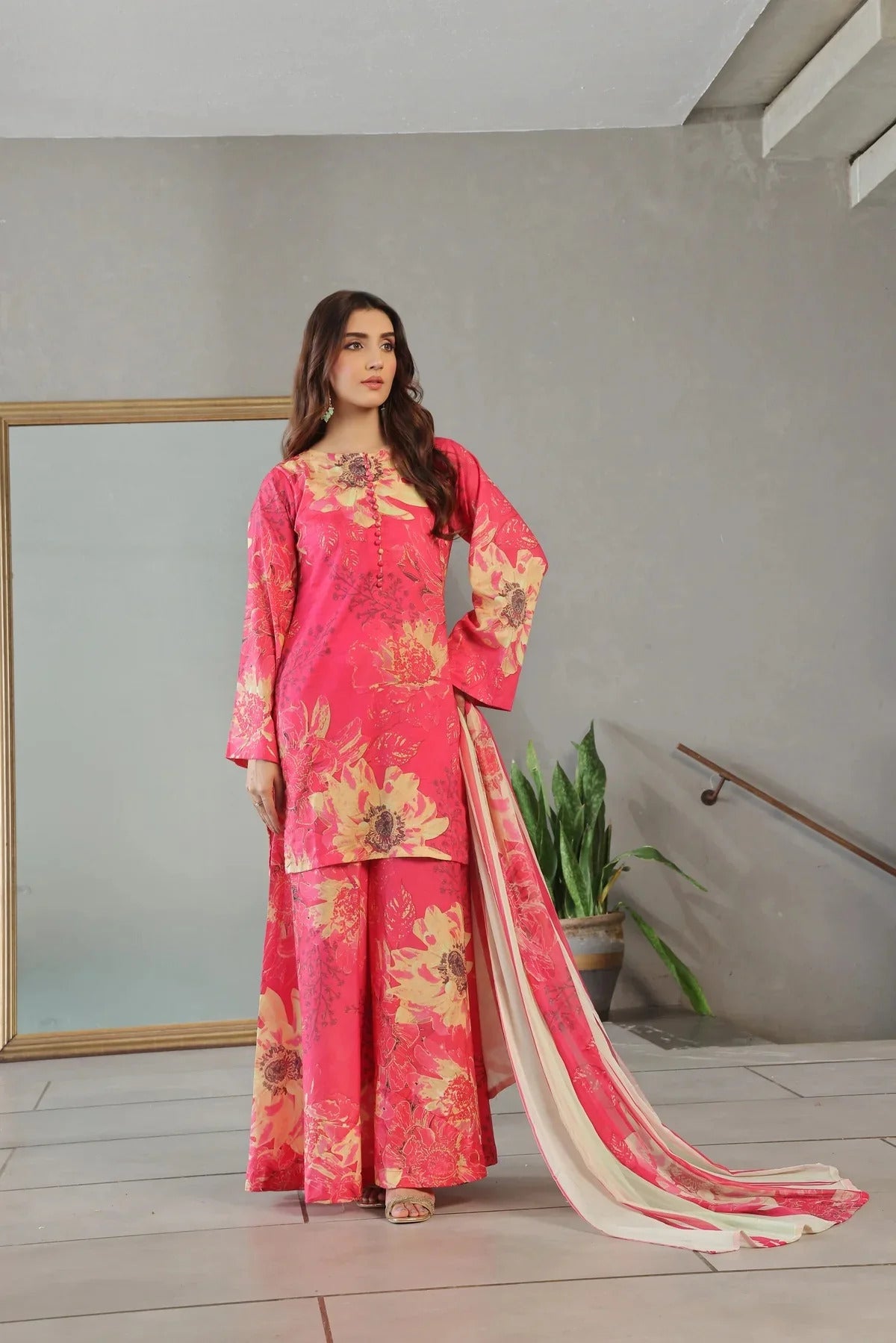 Unstitched Breeze Lawn Suit, All Over Stylish Printed Summer Wear Collection – Random Article VG- 37
