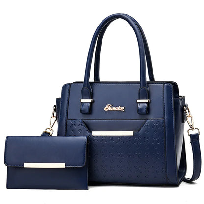 2024 Large Capacity Crossbody Composite Bag High Quality PU Single Shoulder Tote Bags Leather Embossed Women Fashion Handbags