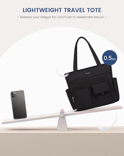 Bag for Women 15.6 Inch,Multi-pocket Teacher Tote Nurse Bag Work Tote Bag Computer Bags,Utility Large Purse Handbags with Laptop Compartments for Daily,College,Travel,Busiess,Office