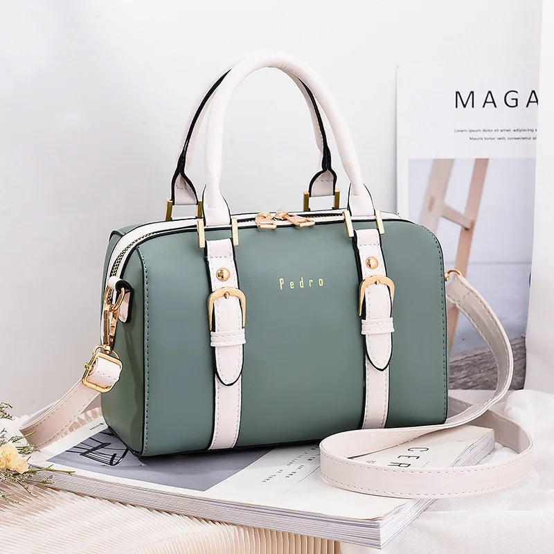 Designer Female Boston Pillow Bag Large Capacity Female Handbag Women's Casual Shoulder Bag Versatile Female Crossbody Bags