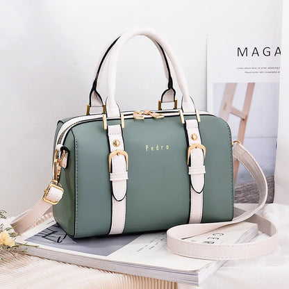 Designer Female Boston Pillow Bag Large Capacity Female Handbag Women's Casual Shoulder Bag Versatile Female Crossbody Bags