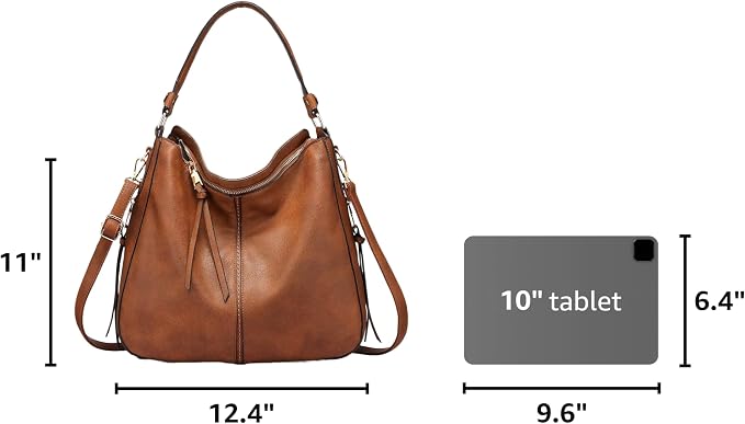 Crossbody Bags for Women Designer Faux Leather Hobo Handbags Retro Large Size Shoulder Bag Bucket Purse