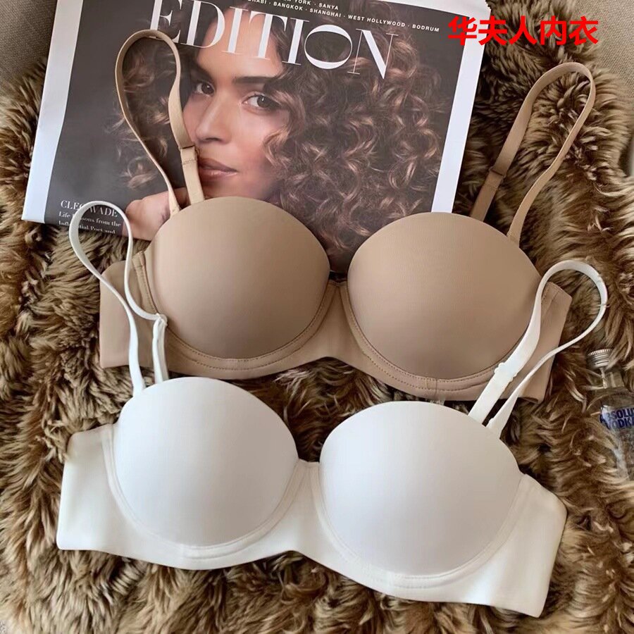 Seamless Push Up Bra For Women Brassiere Sexy Underwear Wirefree Bralette Female Lingerie Intimate Deep V Padded Bras