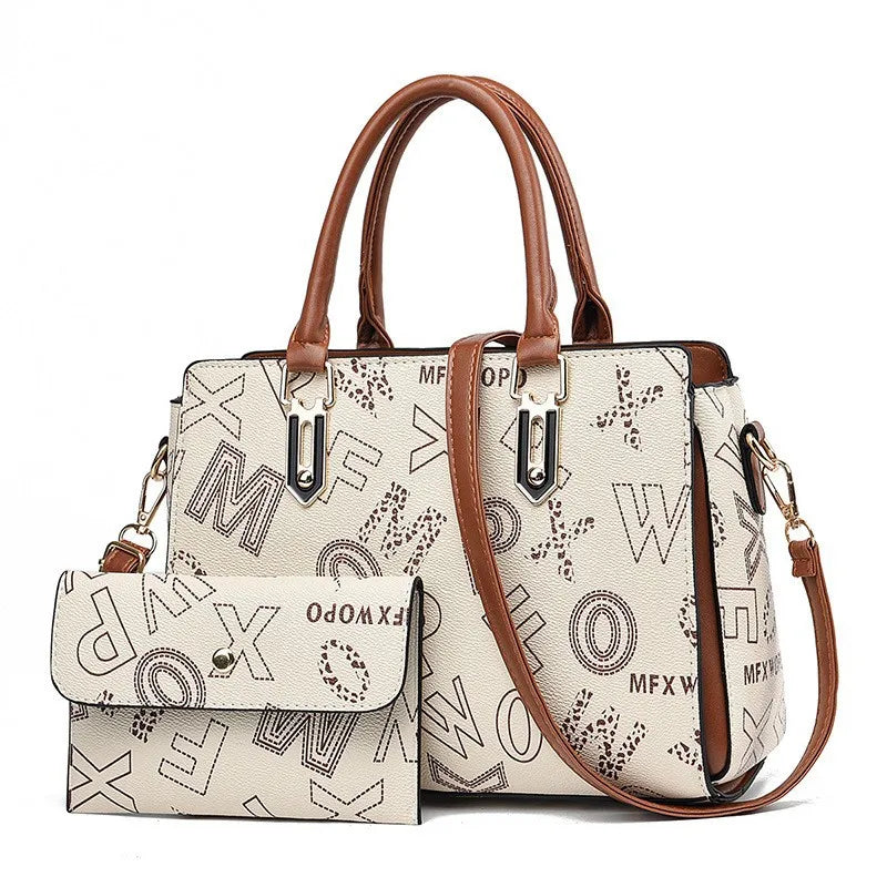 2024 New Fashion 2 Piece Set Handbag Women Bags Large Capacity Women Single Shoulder Crossbody Bag Luxury Designer Shopping Bag