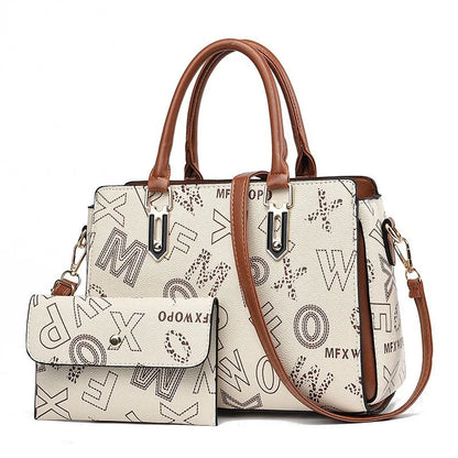 2024 New Fashion 2 Piece Set Handbag Women Bags Large Capacity Women Single Shoulder Crossbody Bag Luxury Designer Shopping Bag