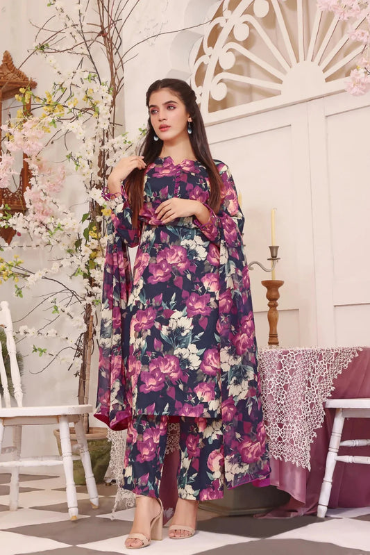 Unstitched Breeze Lawn Suit, All Over Stylish Printed Summer Wear Collection – Random Article VG- 96