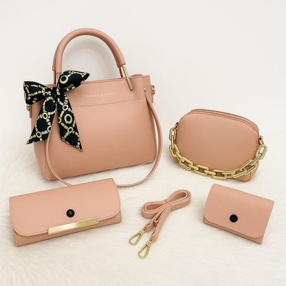 4-PCS  RABEN TAI PREMIUM LEATHER HANDBAGS