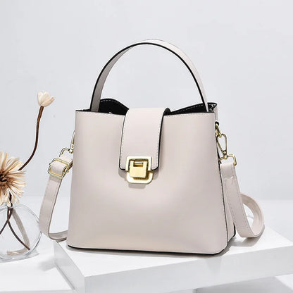 Elegant Women's Bucket Bag 2024 New Trendy Ladies Shopping Shoulder Bag Summer Luxury Designer Crossbody Bags Ladies Handbag