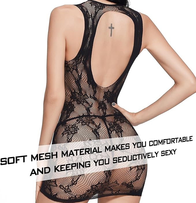 Lingerie for Women Naughty Fishnet Lingerie Set Bodysuit Outfits Teddy Babydoll