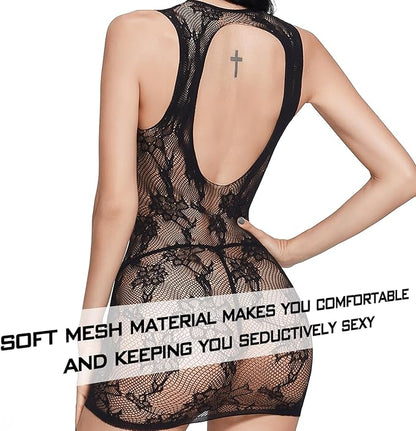 Lingerie for Women Naughty Fishnet Lingerie Set Bodysuit Outfits Teddy Babydoll