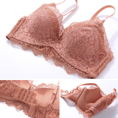 Women Red Straps Sexy Lingerie Bras Lace Underwire Panties Underwear A B Big Plus Size Push Up Bra Sets