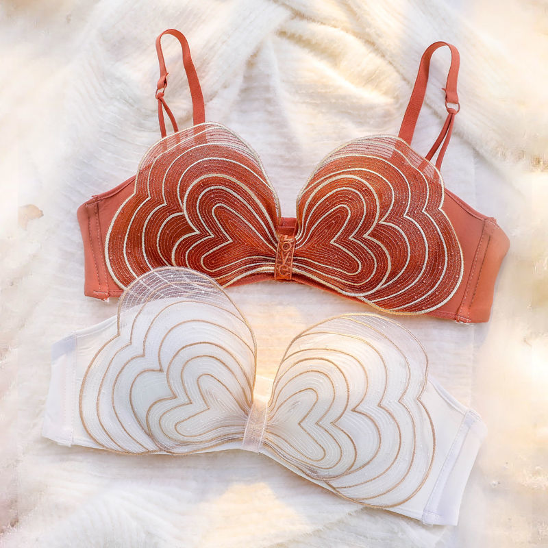 New For Women Green Sexy Lingerie Bralette Push Up Cotton Panties Wireless Bra Sets Underwear A B Female Bras