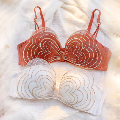 New For Women Green Sexy Lingerie Bralette Push Up Cotton Panties Wireless Bra Sets Underwear A B Female Bras
