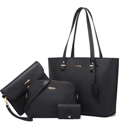 4 Sets Luxury Leather Handbag for Women 2024 Designer Female Shoulder Crossbody Bag Ladies tote bag Sac A Main