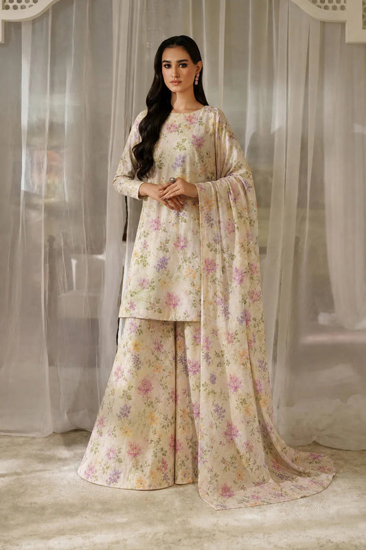 Unstitched Breeze Lawn Suit, All Over Stylish Printed Summer Wear Collection – Random Article VG- 14